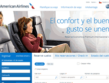 Tablet Screenshot of americanairlines.cl